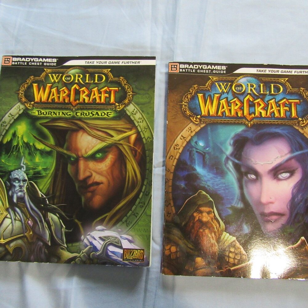 World of Warcraft Brady Games Battle Chest Guide Books Lot of 2